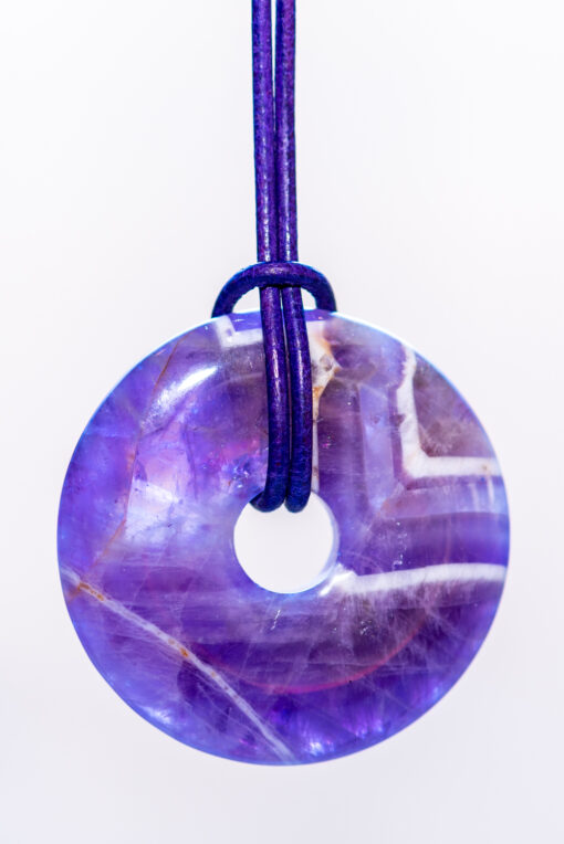 Amethist hanger rond