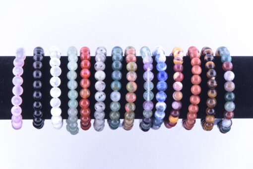 Kralen armband bont (bruin/geel) - Image 2