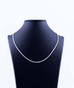 Zilveren ketting sierlijke schakel 45 cm
