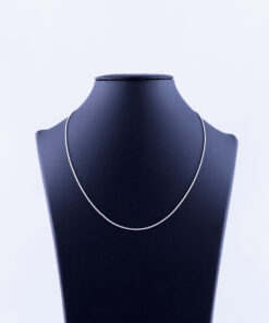 Zilveren ketting slangenschakel 43 cm