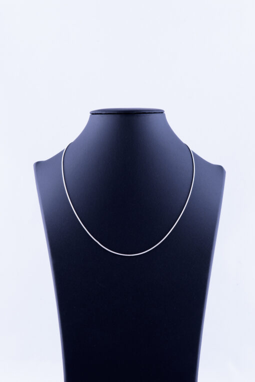 Zilveren ketting slangenschakel 43 cm