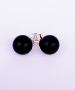 Onyx oorbellen