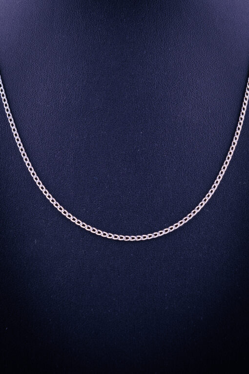 zilveren ketting vlakke schakel 46 cm - Image 2